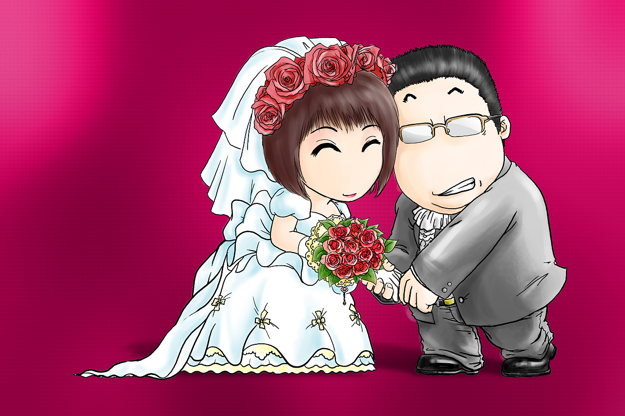婚礼漫画设计|插画|涂鸦/潮流|tianyiliu - 原创作品 - 站酷 (ZCOOL)