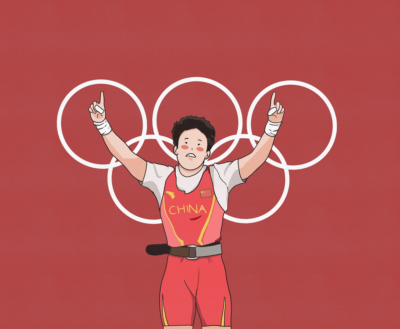 奥运会卡通人物形像|插画|创作习作|七_二柒 - 原创