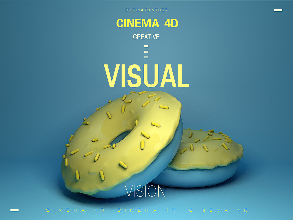 C4D练习 甜甜圈 按教程做的 |三维|展览|youzixi