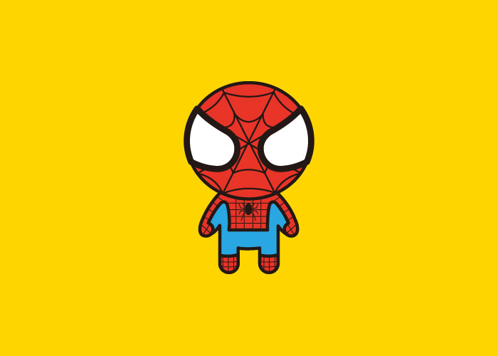 练习一个漫威呆萌Q版的超级英雄--蜘蛛侠|肖像漫画|动漫|创e派 - 原创设计作品 - 站酷 (ZCOOL)