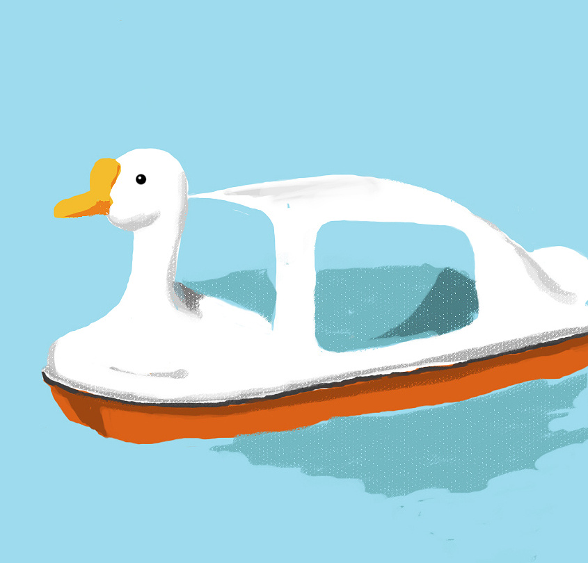 鸭子船 