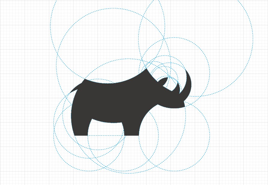 尺规作图练习-大犀牛|标志|平面|star2007 - 原创设计作品 - 站酷 (ZCOOL)