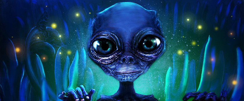 电影小说《外星人》插画设计