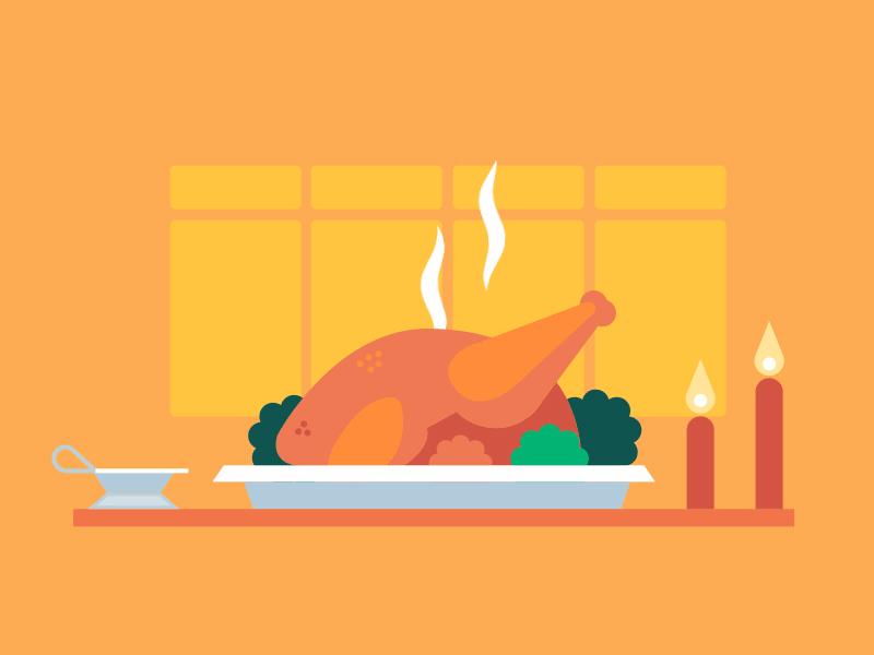 《火鸡盛宴》动效小练习|ui|动效设计|teaser紫式部