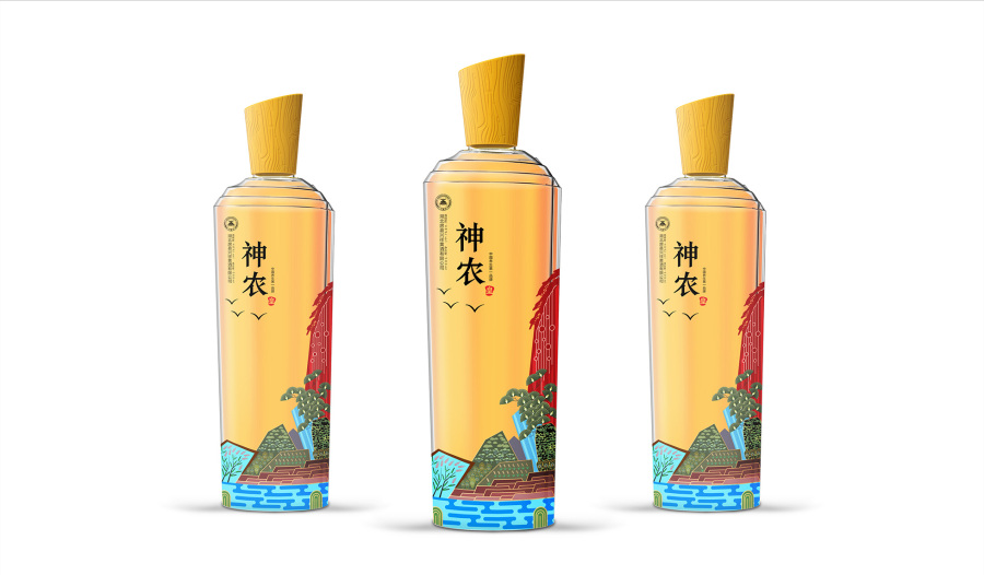 神农皇-黄酒|包装|平面|xcj1022 - 原创设计作品