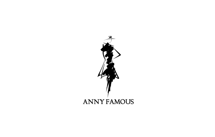 anny famous服装店logo设计