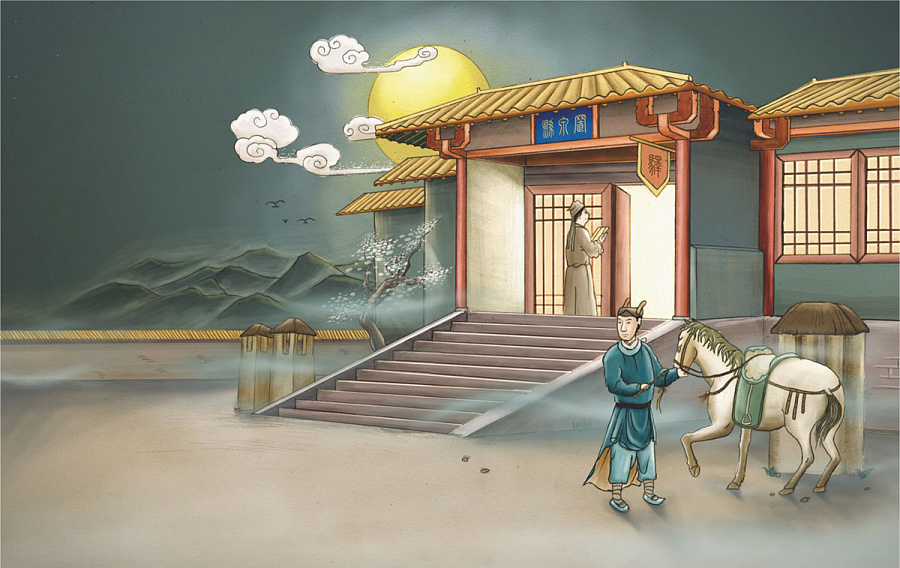 甘肃七大世界文化遗产手绘明信片《丝路敦煌》
