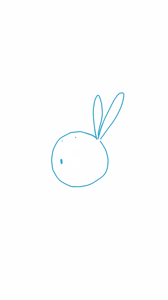 小兔子简化|绘画习作|插画|第二海洋 - 原创设计
