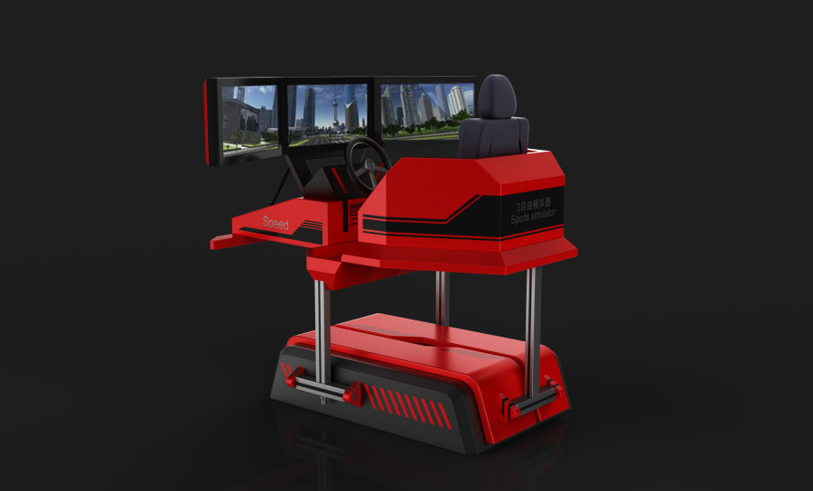 3自由赛车模拟器外观设计|交通工具|工业\/产品