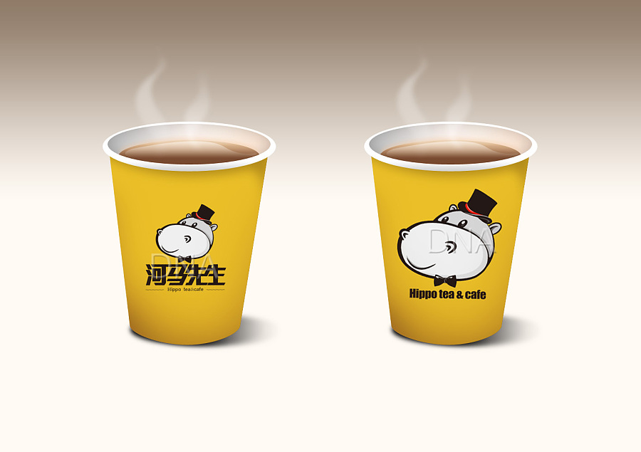 河马先生 餐饮店的logo|VI\/CI|平面|dong0452 - 原