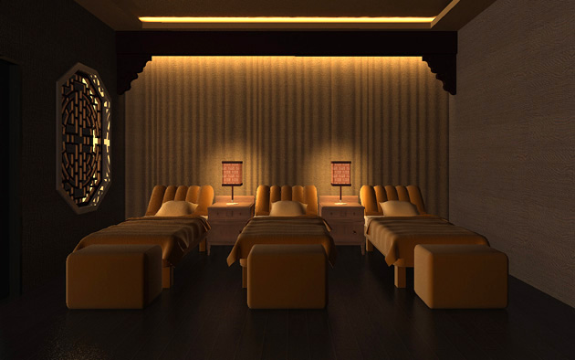 里专业足浴会所装修设计公司《家富富桥足疗会