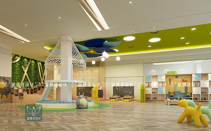南宁阳光幼儿园大厅设计效果图