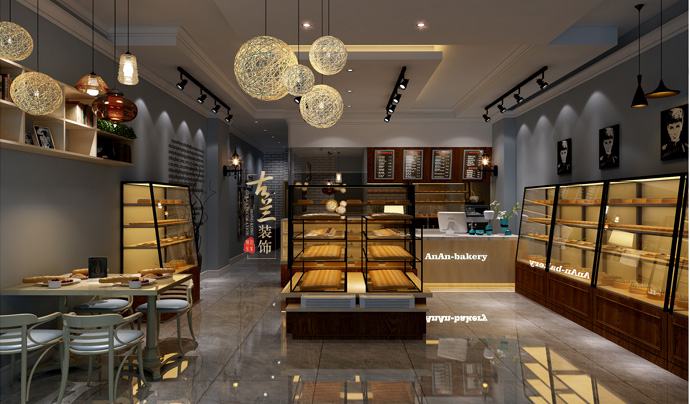 AnAn面包店-来宾面包店图纸店装修设计|室铣床夹具蛋糕要求技术图片