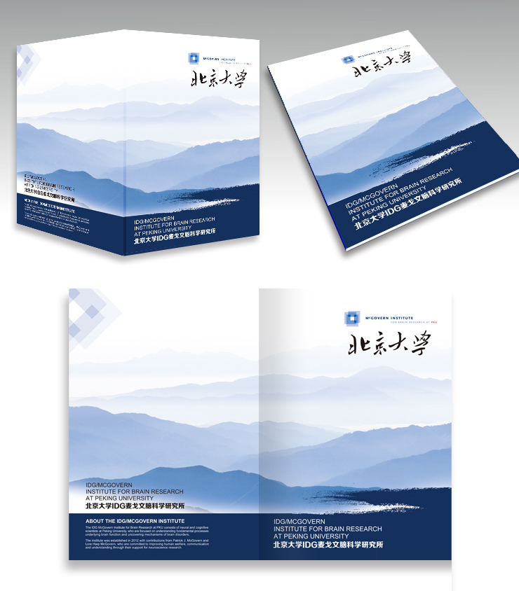 北京大学脑科学研究所宣传册封面|书装\/画册|平
