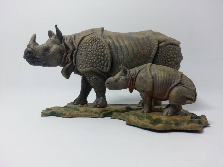 印度犀牛|手办\/原型|手工艺|画画的大飞 - 原创设计作品 - 站酷 (ZCOOL)