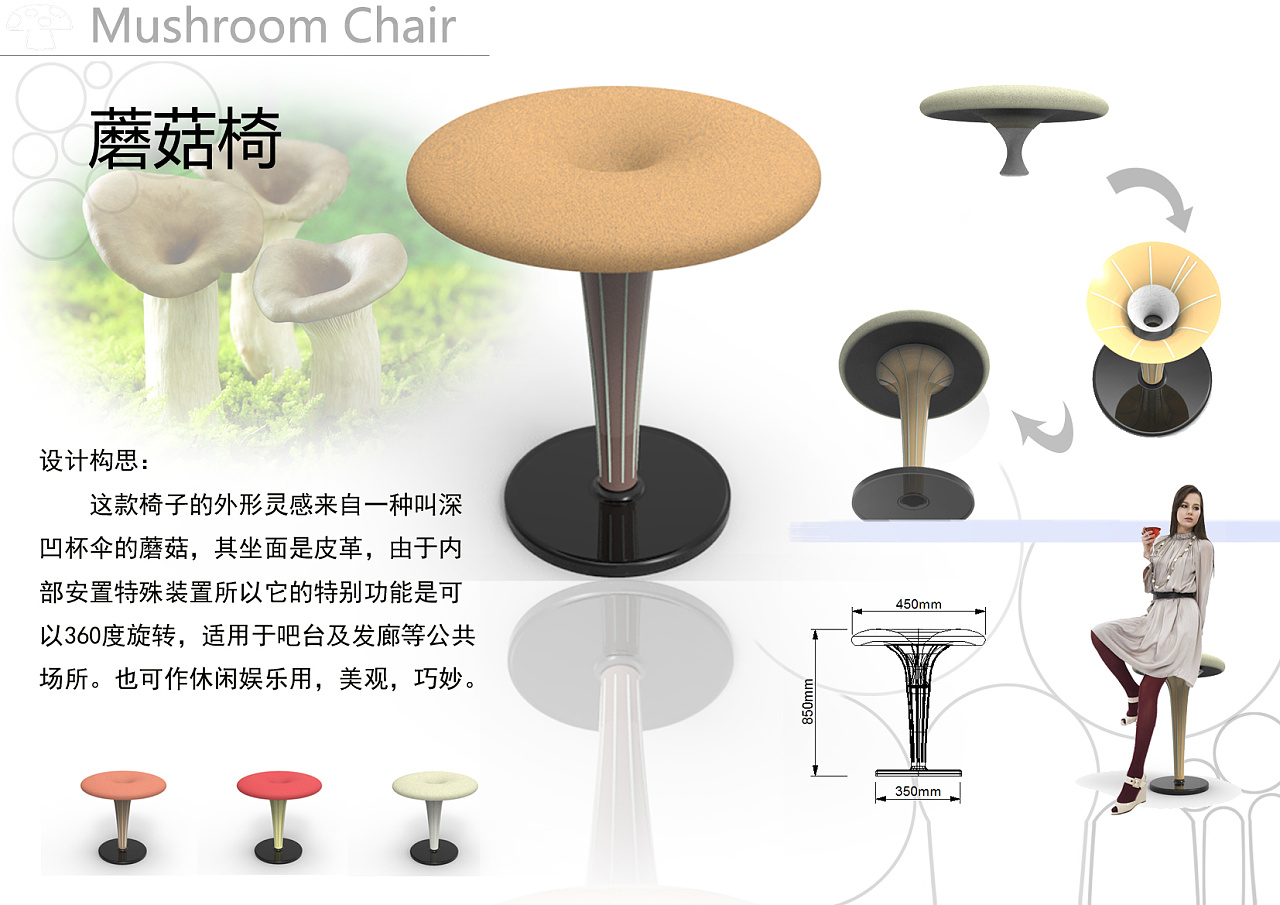 蘑菇椅 