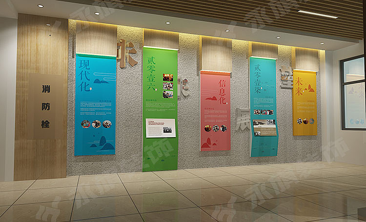 中小学校园文化墙装修公司—郑州校园文化走廊设计案例