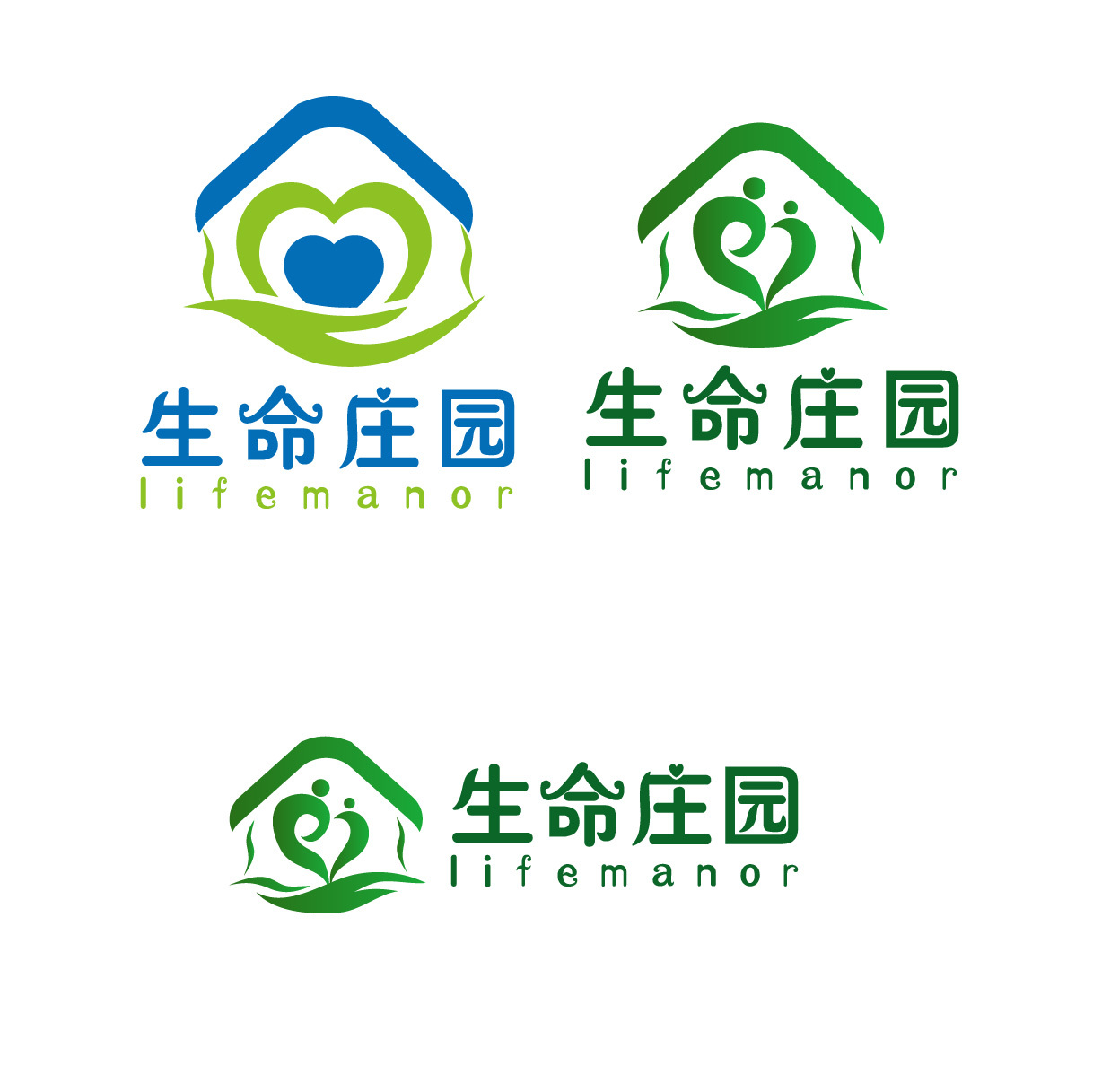 logo设计练习生命和 庄园|平面|标志|过龙蒋 - 原创