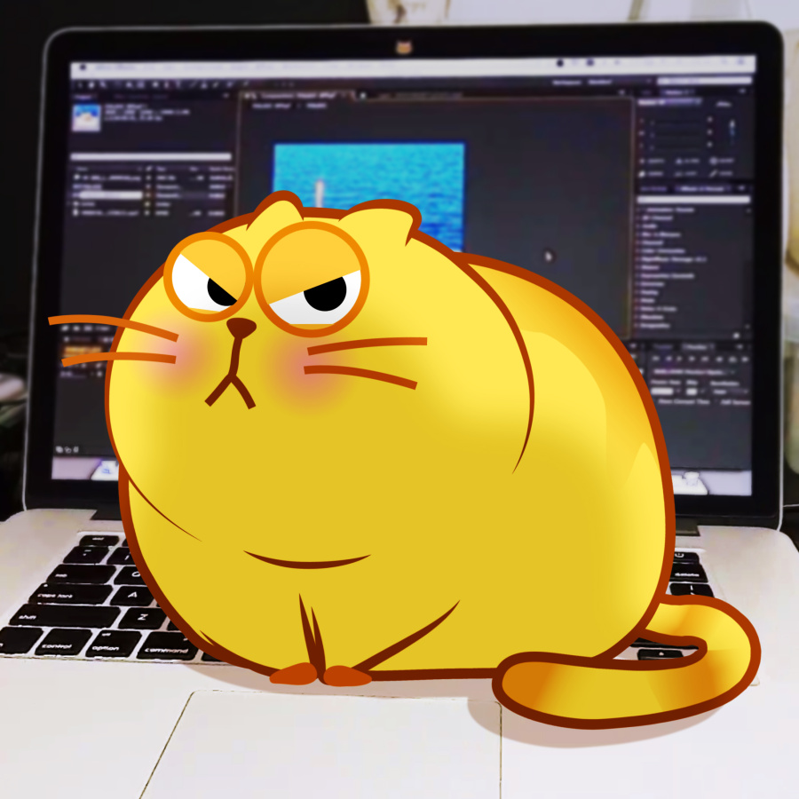 偶遇开心猫动画~|网络表情|动漫|李纬一 - 原创设