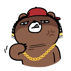嘻哈熊(微信表情包)