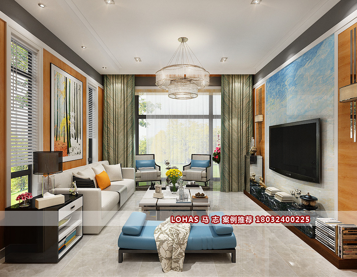 园别墅装修样板间_碧桂园别墅180平米港式装