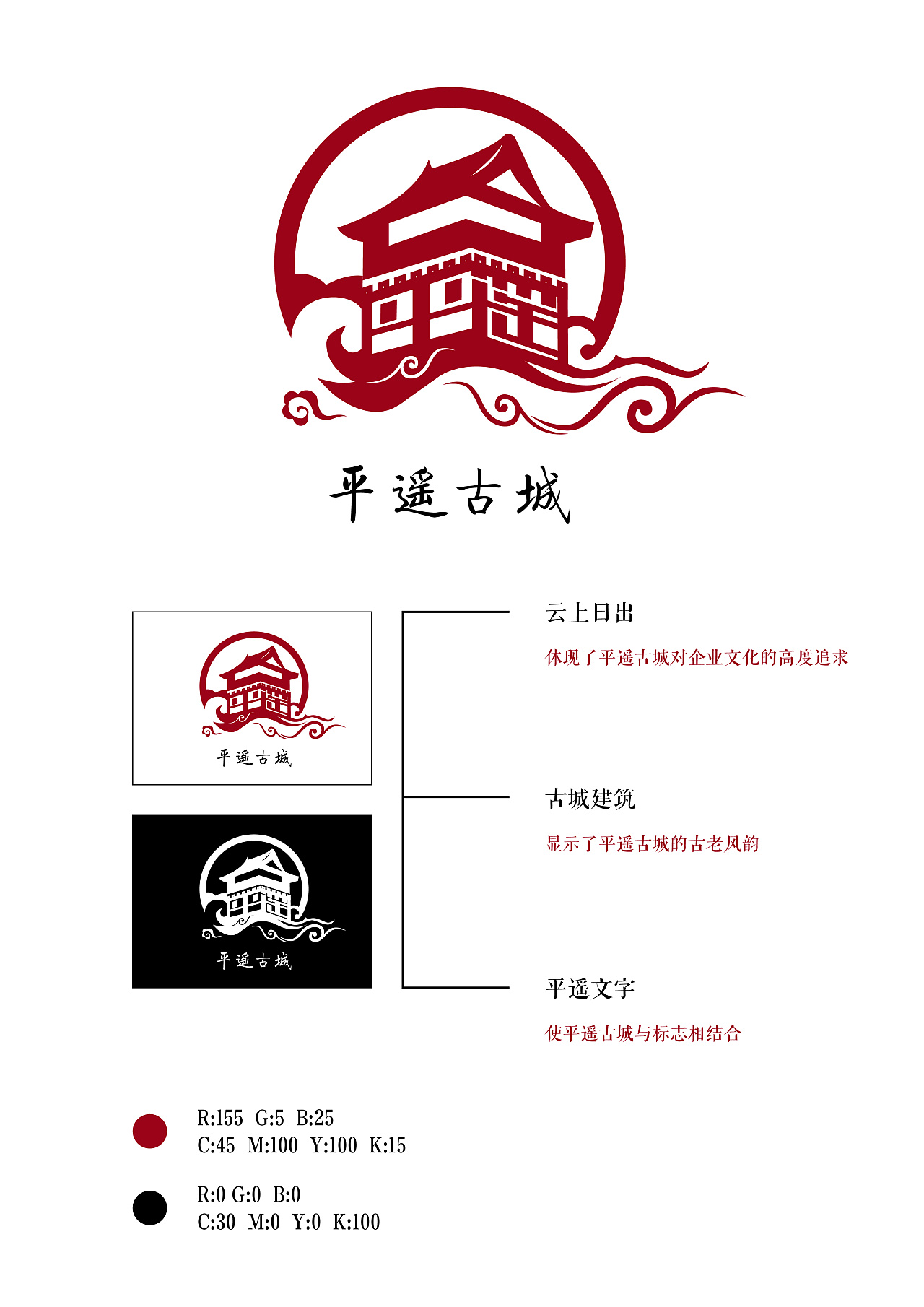 平遥古城标志设计|平面|logo|丁伟丁伟 - 原创作品