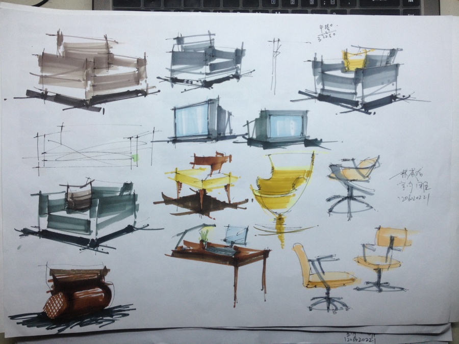 室内手绘作业|室内设计|空间\/建筑|创艺者21 - 原