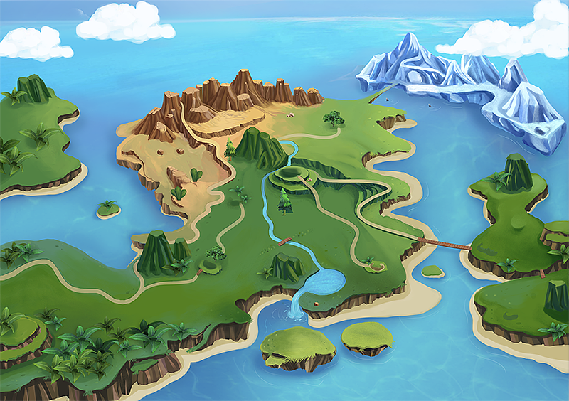游戏界面设计-小岛