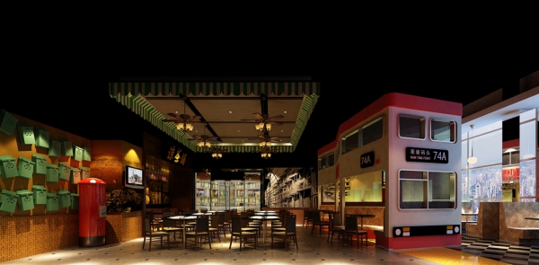 酒泉餐厅设计|酒泉餐厅装修设计|酒泉餐厅设计公司-老香港茶餐厅|室内设计|空间\/建筑|酒泉装修设计公司 - 原创设计作品 - 站酷 (ZCOOL)