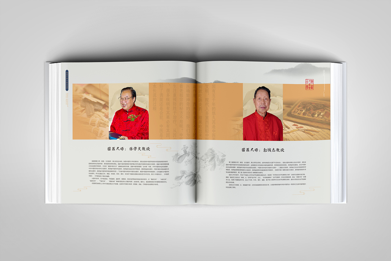陕西中医药大学附属医院宣传画册设计|平面|书