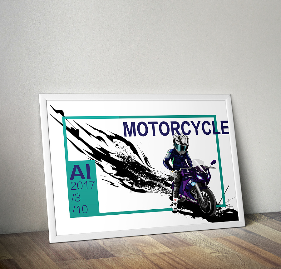 摩托车|商业插画|插画|jiangs - 原创设计作品 - 站