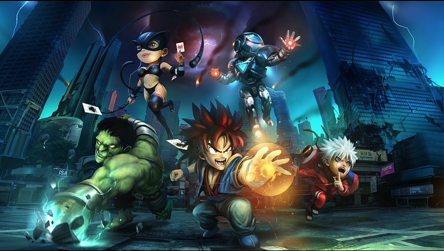 《超级英雄》游戏宣传海报|商业插画|插画|爪子