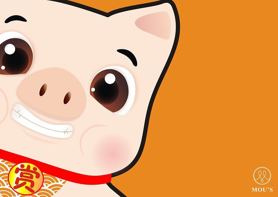 猪八戒卡通形象设计|吉祥物|平面|墨泗小坊 - 原