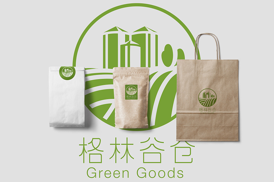 一个绿色食品企业的LOGO|标志|平面|我出没熊