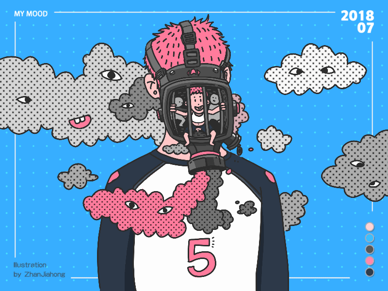 我的好心情|插画|新锐潮流插画|詹家宏 - 原创作品 - 站酷 (zcool)