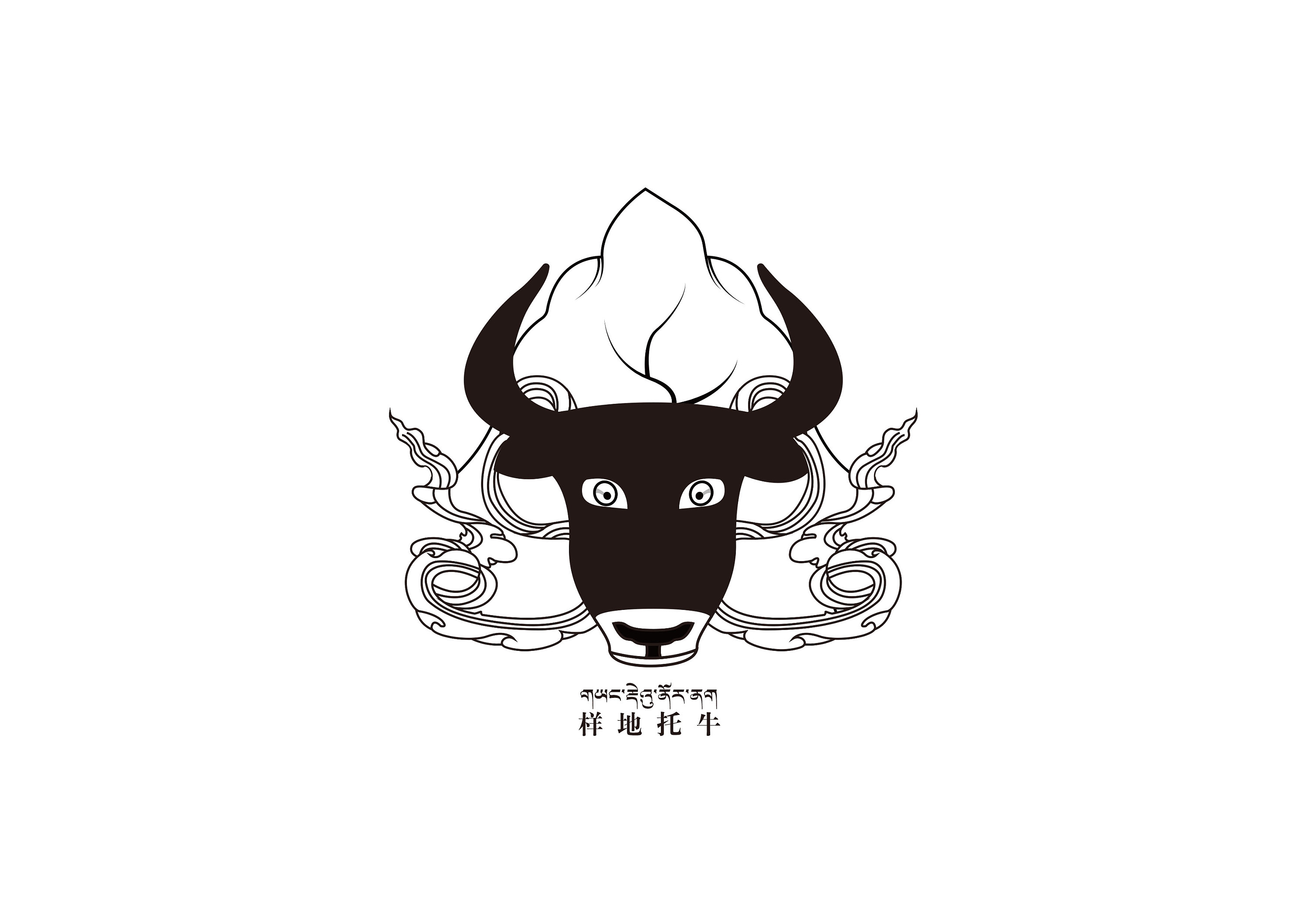 样地托牛标志设计|平面|logo|藏家军当周 - 原创作品