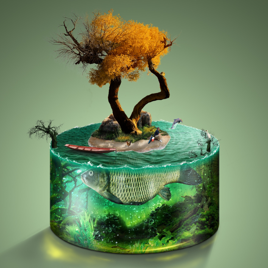 景合成 合成训练 合成图 合成海报|电子商务\/商