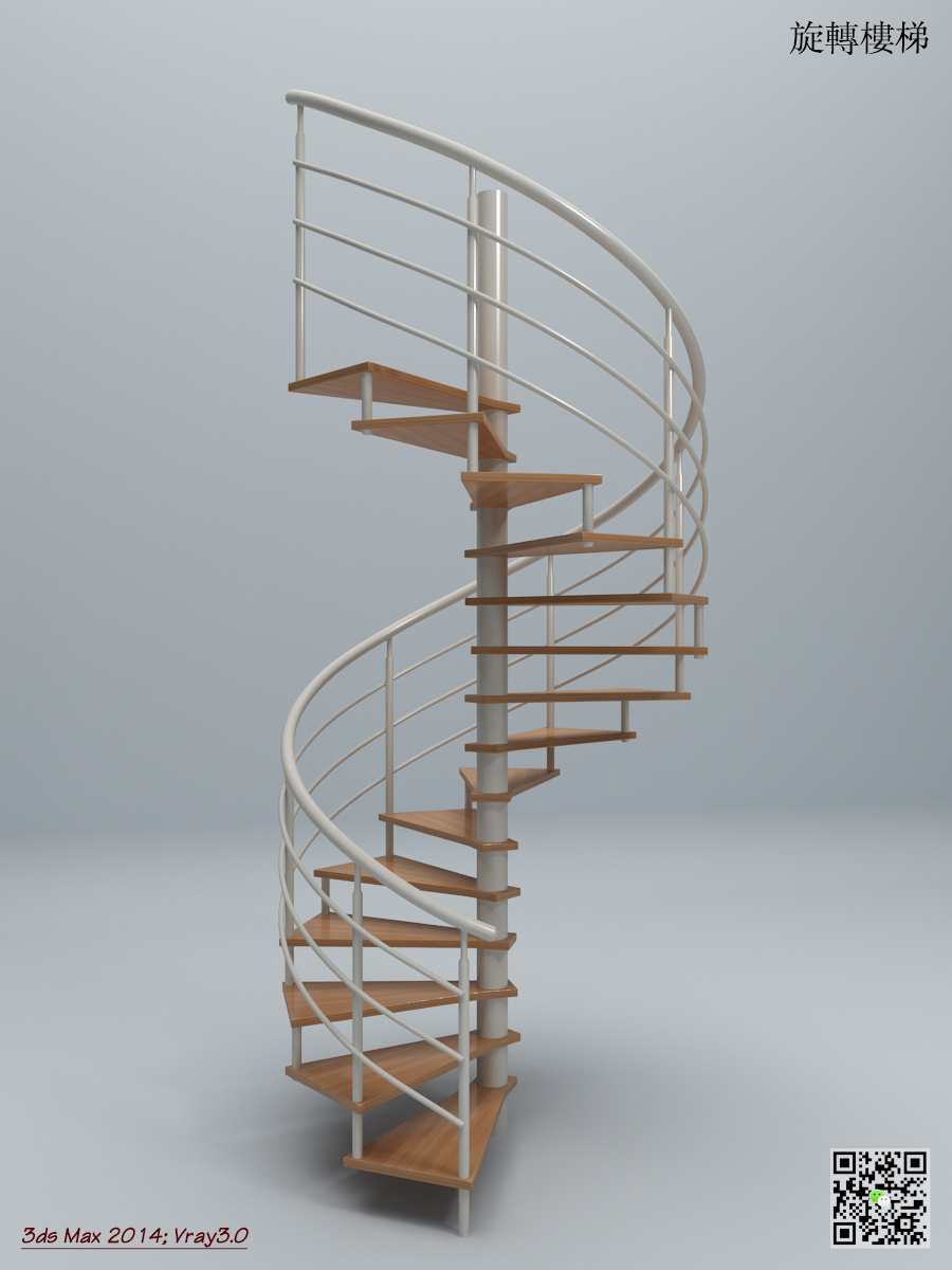旋转楼梯(附上模型与制作步骤)|空间|室内设计|yk1086