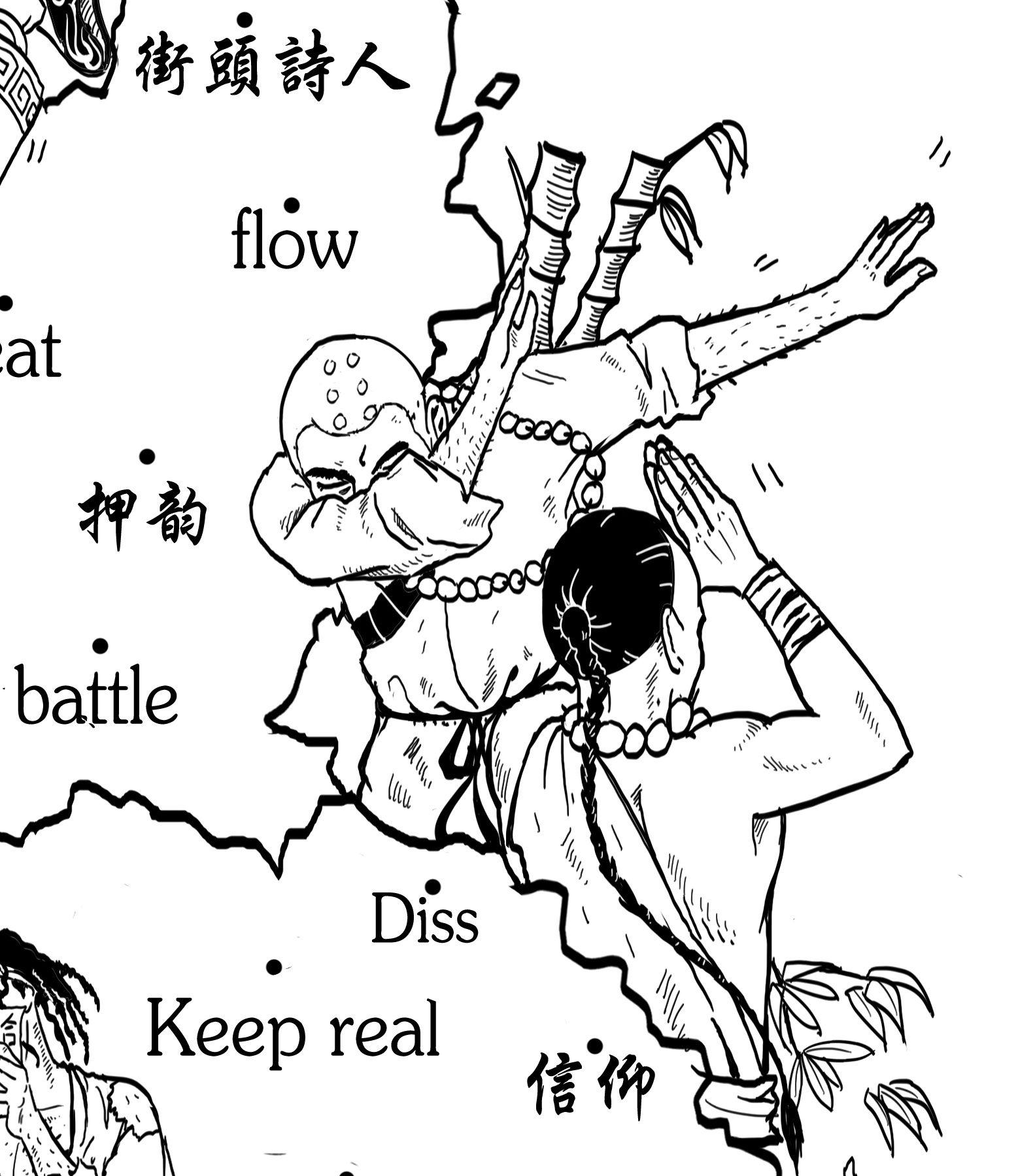 人人有功练 中国有嘻哈|插画|涂鸦\/潮流|玩儿少爷 - 原创作品 - 站酷 (ZCOOL)