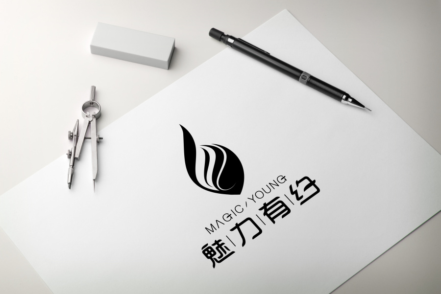 一家美容院的品牌LOGO与VI设计--魅力有约|V