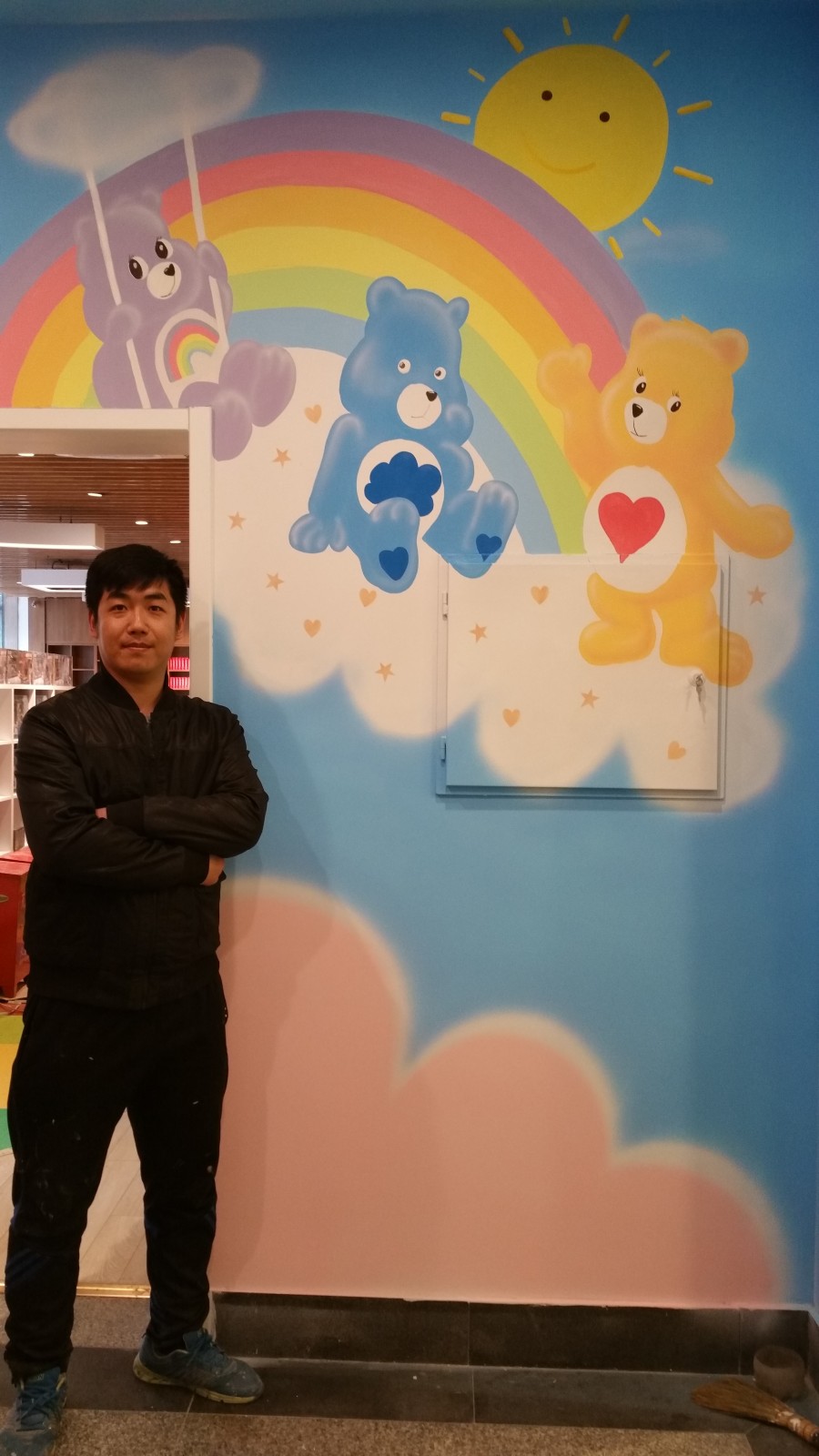 邯郸墙绘、邯郸手绘墙、邯郸新华书店彩绘、新