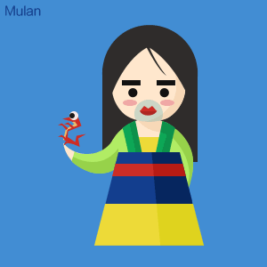 迪士尼公主们第一弹!|插画|艺术插画|tang_rice