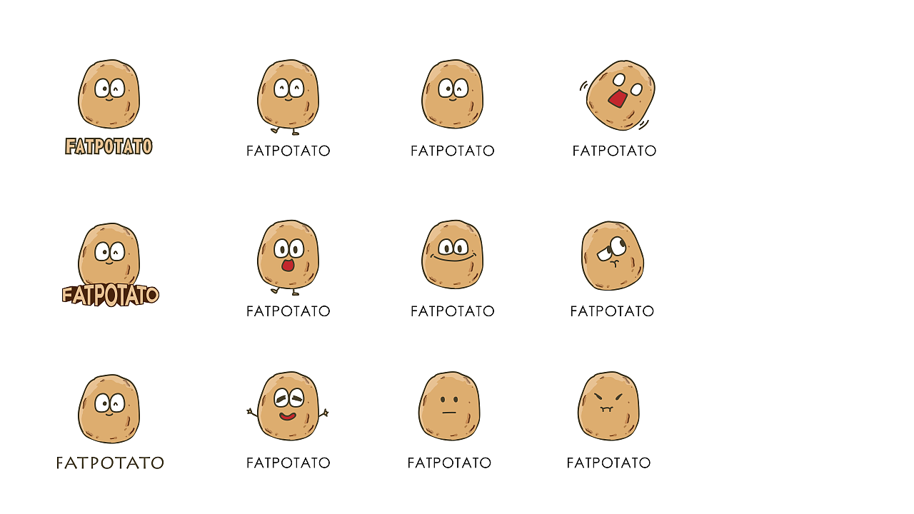 土豆LOGO卡通形象设计+卡通画故事|平面|品牌