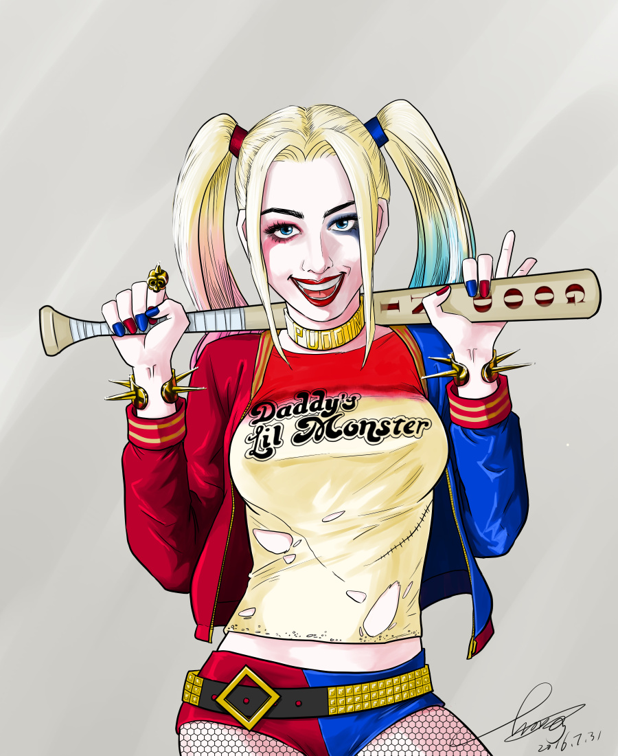 小丑女~|绘画习作|插画|iloverain - 原创设计作品