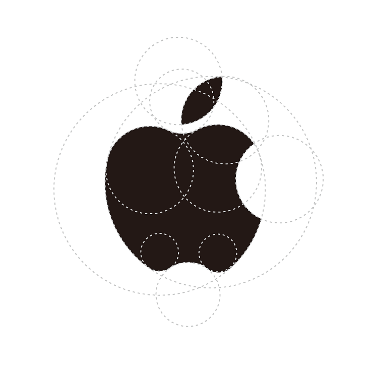 苹果logo绘制