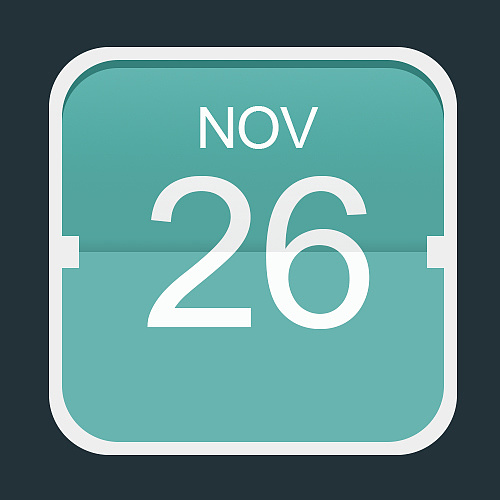 矢量图标;扁平化图标;日历图标;铃铛提醒图标