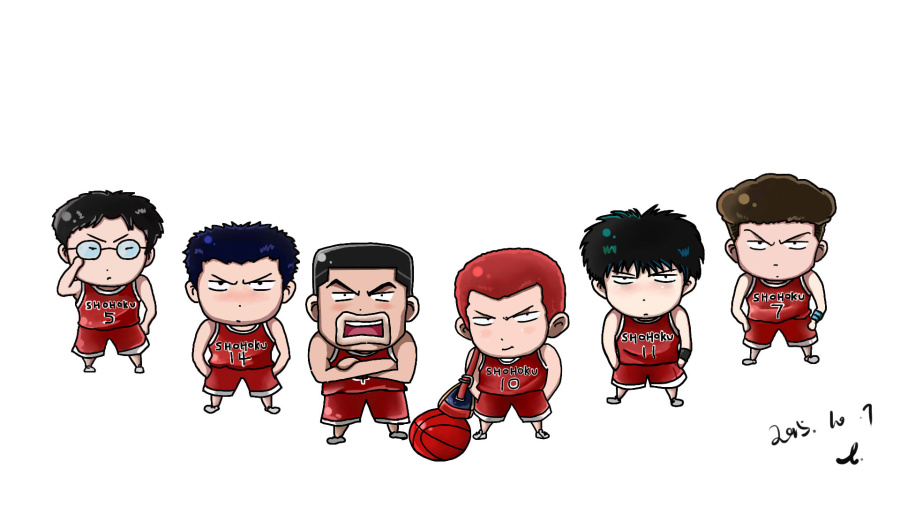 Q版灌篮高手|绘画习作|插画|圆点画铺 - 原创设计作品 - 站酷 (ZCOOL)
