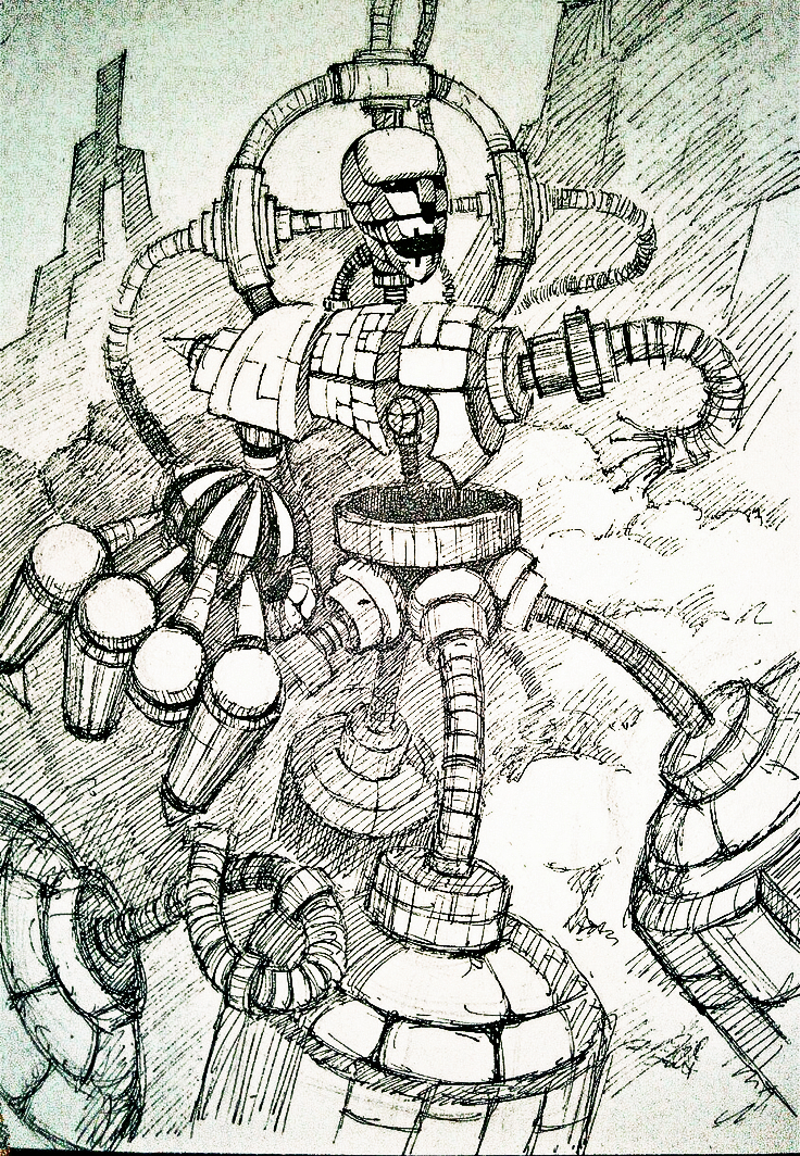 机械骷髅…大章鱼