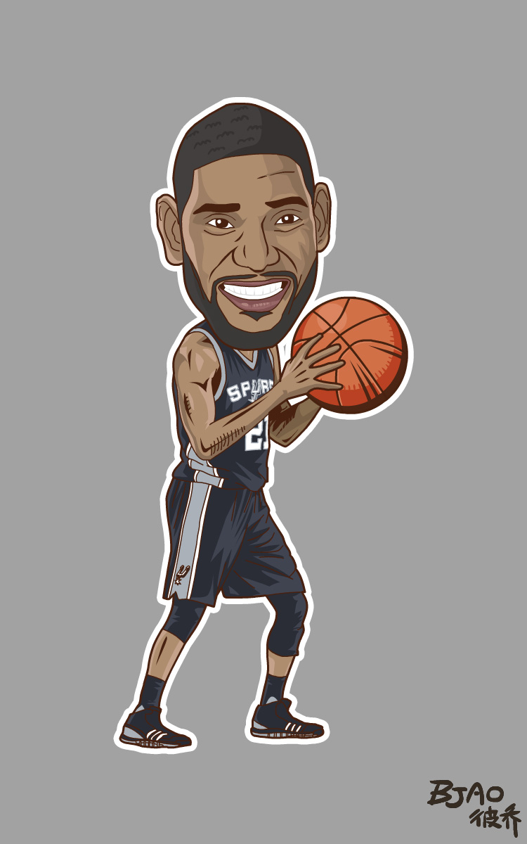 NBA playzone 球星卡通造型|肖像漫画|动漫|bja