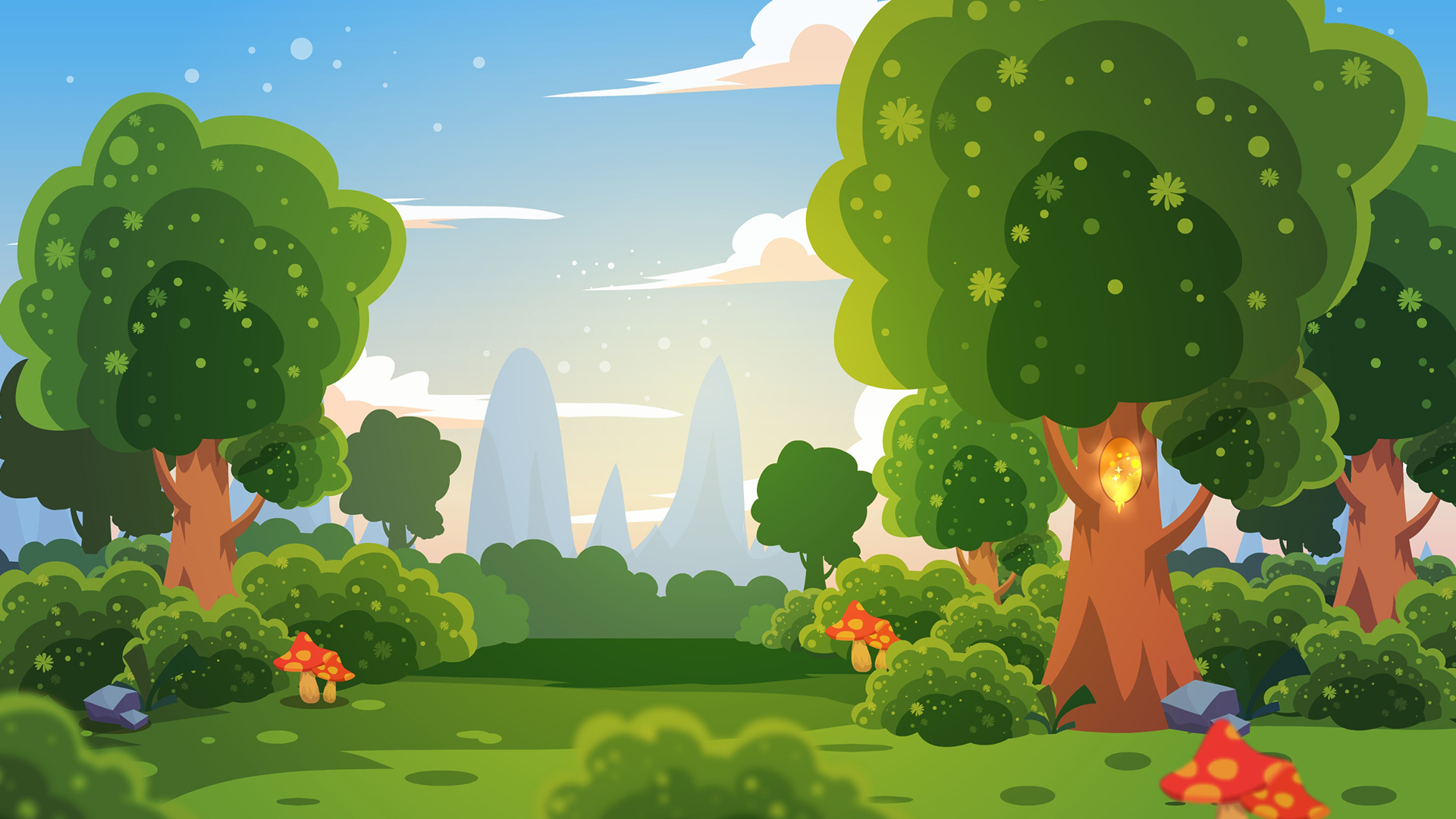 二维动画矢量场景设计|动漫|动画片|宝塔_ - 原创作品